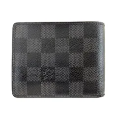 【天白】ルイヴィトン 2つ折り財布 札入れ ブラック ダミエグラフィット ウォレット カードポケット メンズ