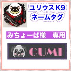 みちょーば様　専用　ユリウスk9 キロナイナー　犬用品　ネームタグ　刺繍名前ワッペン　ハーネス名札　犬