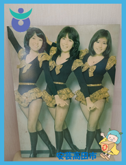 14-2　キャンディーズ　昭和アイドル　レトロ　パネルポスター　木製パネル