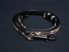 ■極美品■ COACH コーチ パイソン型押しレザー バッグ用 ショルダーストラップ 斜め掛け 肩掛け ベージュ系 BR0171