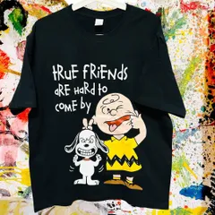 スヌーピー レトロ 可愛い リプリント Tシャツ 半袖 メンズ 新品 個性的 Snoopy チャーリーブラウン ティーシャツ ブラック 夏 可愛い レトロ