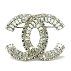 【栄】シャネル ブローチ ラインストーン ココマーク F23V メタル アクセサリー レディース 小物 その他