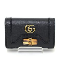 GUCCI グッチ ダイアナ キーケース ブラック 658636 バンブー レザー ダブルG 6連 未使用品