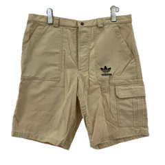 adidas アディダス  ロゴ ハーフパンツ sizeo/ベージュ