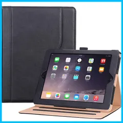 送料無料ProCase iPad 2 3 4 ケース (旧モデル) スタンドフォリオカバーケース 適用機種： iPad 2/iPad 3/iPad 4－ブラック