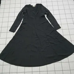 ◇ ⊆ UNITED ARROWS ユナイテッドアローズ シンプル 長袖 膝下丈 ワンピース サイズ表記なし ネイビー系 レディース E  【1509100029793】