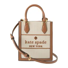 新品 ケイトスペード kate spade ショルダーバッグ CANVAS MINI TOTE ウォームジンジャーブレッドマルチ