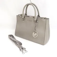MICHAEL KORS / マイケルコース ◆2wayショルダーバッグ/ハンドバッグ/レザー/グレー　 30S4STVS6L 【バッグ/バック/BAG/鞄/カバン】 レディースファッション【中古】 