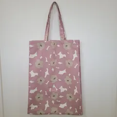 ハンドメイド　エコバッグ　サブバッグ　マチあり　花柄　北欧