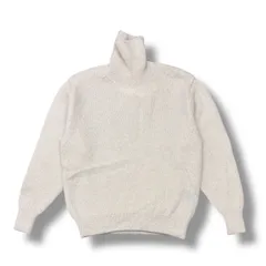 参考上代46200円 未使用品 stein 24AW MOHAIR GLITTER KNIT TURTLE NECK LS タートルネックニット モヘヤ セーター シュタイン ST.1011 オフホワイト S 99494A04のサムネイル