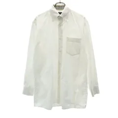 BURBERRY LONDON バーバリーロンドン 長袖 ボタンダウンシャツ M ホワイト メンズ 古着