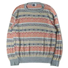 MISSONI ミッソーニ マルチボーダー柄 クルーネック コットン リネン ニット MISSONI SPORT マルチカラー トップス シンプル ブランドのサムネイル
