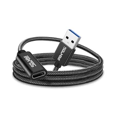 SOMLMIMI 2.4M USB C to USB A 3.0 変換アダプター USB オーディオ変換ケーブル Type C (メス) to USB A (オス)オーディオ変換ケーブル OTG TYPEC イヤホン延長ケーブル