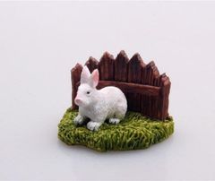 【フェンスウサギ】置物 オブジェ ガーデンオーナメントウサギ  屋外 屋内 インテリア 玄関 リビング ダイニング 装飾 庭 ガーデニング 装飾 ガーデン 樹脂