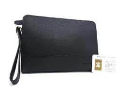 ■新品■未使用■ BURBERRY バーバリー レザー クラッチバッグ セカンドバッグ メンズ ブラック系 BL0032のサムネイル
