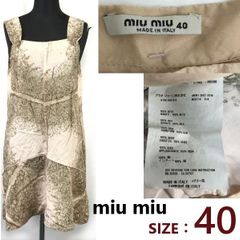 □ 2005ss ミュウミュウ シフォンドレス ノースリーブ シルク a1803