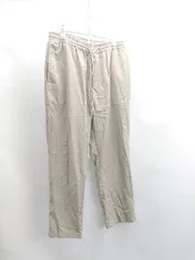 ◇ Θ A day in the life UNITED ARROWS ウエストゴム シンプル テーパードパンツ サイズL ベージュ系 メンズ E  【1411280041444】