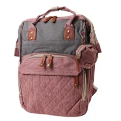 ☆ ピンク×グレー ☆ リュックサック 実用的 かわいい ruckzs9010 リュック レディース おしゃれ がま口 カジュアル マザーズバッグ リュックサック マザーズリュック 大人 かわいい 可愛い シンプル 旅行 デイバック バックパック