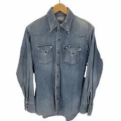 ブルーブルー BLUE BLUE ヴィンテージ リペア加工 デニム ウエスタンシャツ メンズ  2
