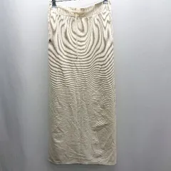 ◇ ⊇ INGNI イング ウエストゴム ロング タイト スカート サイズF クリーム レディース E  【1501160038647】