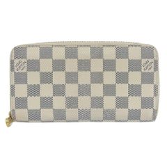 【本物保証】 ルイヴィトン LOUIS VUITTON ダミエ アズール ジッピーウォレット N60019 ラウンドファスナー長財布