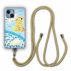 [iPhoneSE 第3世代/第2世代/8/7] スマホショルダー スマホケース iPhone14 ケース アイフォン15 14 13 12 SE 第3世代 第2世代 スマホケース カバー 動物 アニマル柄 背面保護 シロクマ 水玉 ドツト
