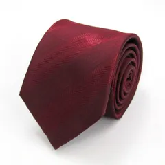 スーツカンパニー ブランド ネクタイ ストライプ柄 ヘリンボーン柄 シルク PO メンズ ワインレッド THE SUIT COMPANY 【中古】