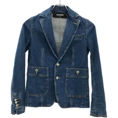 DSQUARED2 ディースクエアード 16SS デニムジャケット&スカート セットアップ S75BN0427 S75MA0424 インディゴ 38