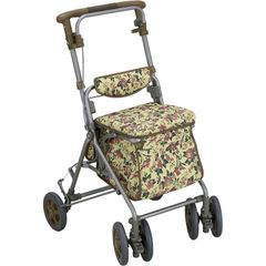 メーカー正規品 新品 島製作所 アルト シルバーカー 花柄ブラウン