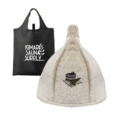 【キマリサウナサプライ】サウナハット（カプチーノ）サウナバッグ付き