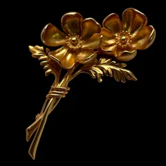 ヴィンテージ KENZO ゴールド 稲穂 麦穂　ブローチ アンティーク ヴィンテージ KENZO ゴールド 稲穂 麦穂 ブローチ アンティーク