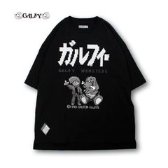 ガルフィー 半袖 Tシャツ 152016 相棒 ストリート ゲーム 犬 ロゴ ブラック