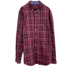CHAPS チェックシャツ XL レッド ビッグサイズ チャップス ボタンダウン 古着卸 アメリカ仕入 a701-7486のサムネイル