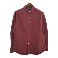 RALPH LAUREN ラルフローレン 長袖シャツ タータンチェック レッド(メンズ L)中古 古着 T5869