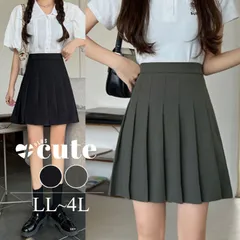 大きいサイズ レディース パンツ裏地プリーツミニスカート オーバーサイズ ビッグサイズ ぽっちゃり 韓国ファッション　goldy-1290 