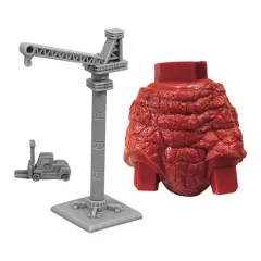 【中古】トレーディングフィギュア 作業用高所クレーン+フォークリフト+パンドン腰パーツ 「アルティメットルミナス ウルトラマン17」