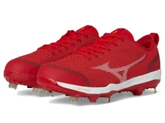 【送料無料】 ミズノ メンズ スニーカー シューズ Dominant 4 Baseball Cleats Red/White