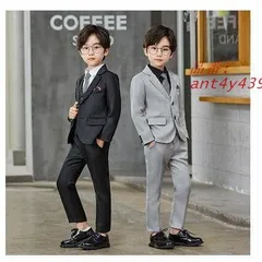 韓国子供服 スーツ 男の子 キッズ フォーマル 男の子 誕生日 上下セット 紳士風 結婚式発表会 入学式 卒業式 キッズ 4点セット スーツ 子供スーツ ant4y439228