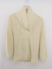 ◇ JILL STUART ジル スチュアート 長袖 ニット カーディガン サイズFR アイボリー系 レディース E  【1305010011299】