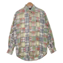 90's Ralph Lauren ラルフローレン BLAIRE マドラスチェック ボタンダウンシャツ マルチ 長袖 Size S