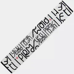 【中古】タオル・手ぬぐい(男性) UVERworld ジャガードマフラータオル(ホワイト×ブラック) 「UVERworld ARENA TOUR 2016」