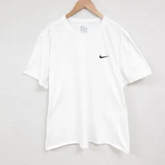 XL/古着 ナイキ NIKE 半袖 ブランド Tシャツ メンズ ワンポイントロゴ 大きいサイズ コットン クルーネック 白 ホワイト 25jun10 中古