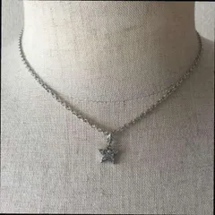 アクセサリー スターネックレス シルバー 40cm メンズ ネックレス