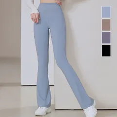 フレアパンツ レギンス ヨガパンツ ブラック ベイクドブルー 韓国 レディース スポーツ フィットネスウェア ハイウエスト ストレッチパンツ 美脚 ダンス衣装 タイト おしゃれボトム 楽ちんボトムス スパッツ パンツ 部屋着 女性 99HJFS-001