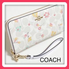 COACH 長財布 フローラル プリント C8695 チョークマルチ - DREAM