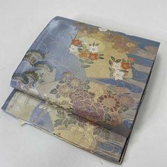 正絹・名工・和田光正作・高蒔絵袋帯・たいこ柄・金彩友禅卓越技能者 