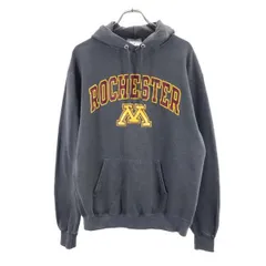 チャンピオン 長袖 スウェットパーカー XL グレー Champion カレッジ メンズ 古着 【231123】