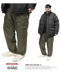 【新品】 【2L～5L カーキ】 アウトドアプロダクツ(OUTDOOR PRODUCTS) カーゴパンツ メンズ 大きいサイズ 裏地あったか 裏フリース 防寒 チノパンツ 裏起毛