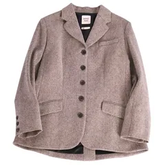 HERMES ベージュ テーラードジャケット美品 保存袋、ボタン付 2458100185.jpg?1734308873