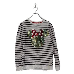 H&M ロゴ スウェット トレーナー エイチアンドエム キッズ M~ ボーダー ホワイト キャラクター ミニー 古着卸 アメリカ仕入 a606-6128